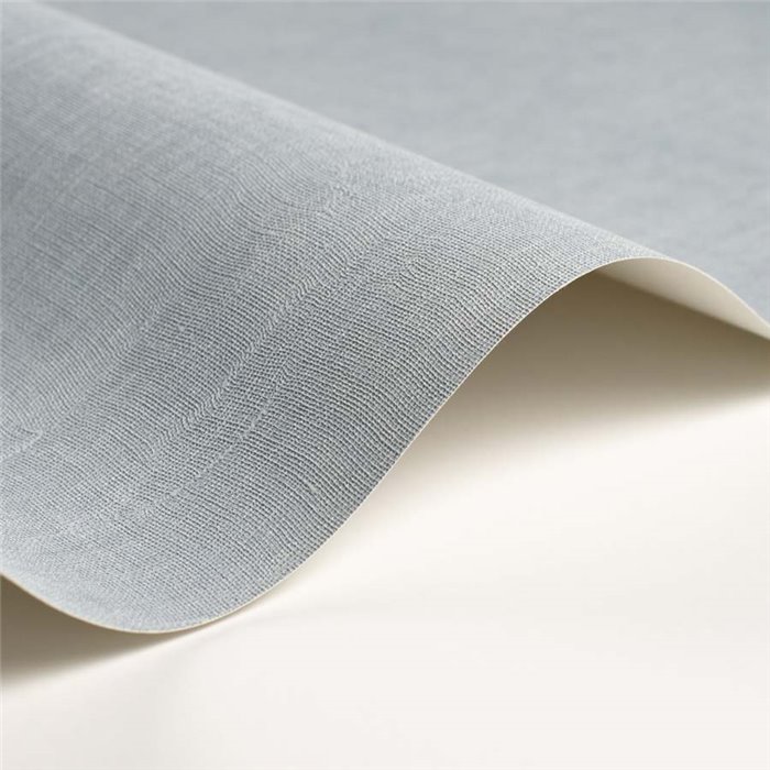 Casadeco|Plain wallpaper with light blue muslin fabric effect|Solid Colors