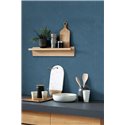 Casadeco|Papel pintado efecto tela azul denim|Azul
