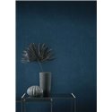 Casadeco|Blue muslin wallpaper with texture and wrinkles|Blue