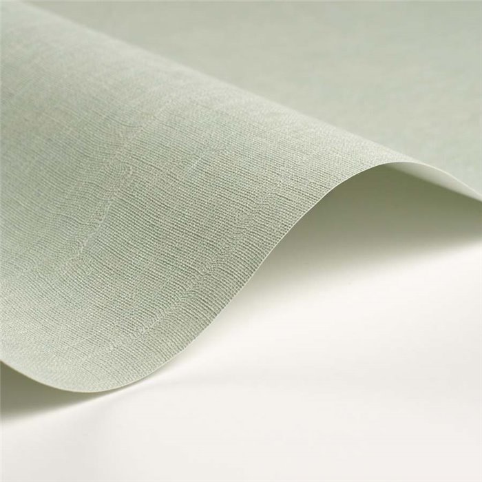 Casadeco|Papel pintado tela de muselina verde salvia para dormitorios|Colores Lisos