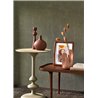 Casadeco|Living room or bedroom wallpaper in taiga green, textile effect|Green