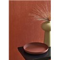 Casadeco|Red muslin fabric effect wallpaper|Solid Colors