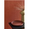 Casadeco|Red muslin fabric effect wallpaper|Solid Colors
