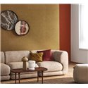 Casadeco|Tapete in roter Musselin-Stoffoptik|Einfarbige Farben