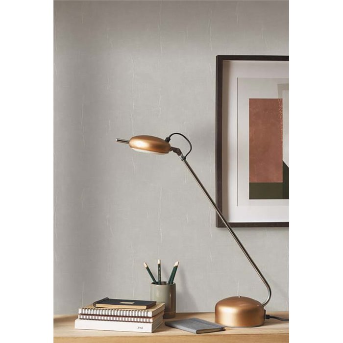 Casadeco|Papel pintado vinílico gris topo efecto tela|Gris