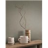 Casadeco|Papier peint tissu de mousseline gris pour espaces élégants|Couleurs Unies