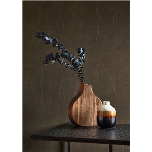 Casadeco|Blue vinyl wallpaper with textured textile effect|Blue 2