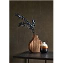 Casadeco|Schwarze Tapete in Textiloptik mit zerknittertem Musselin-Look|Einfarbige Farben
