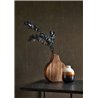 Casadeco|Black textile wallpaper, muslin-like with wrinkles|Solid Colors