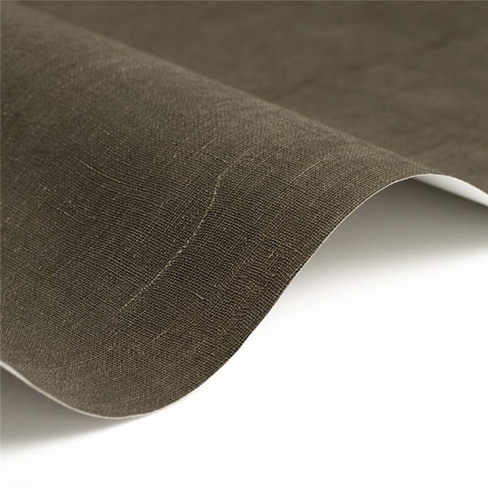 Casadeco|Black textile wallpaper, muslin-like with wrinkles|Solid Colors