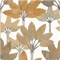 Casadeco|White and beige palm wallpaper|Wallpaper