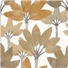 Casadeco|White and beige palm wallpaper|Wallpaper