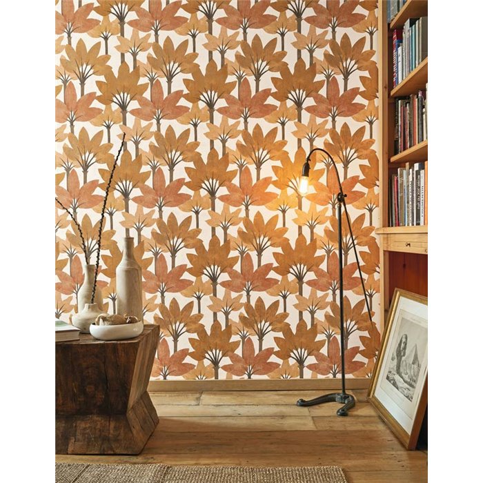 Casadeco|Wallpaper inspired by the palms of Babylon|Wallpaper