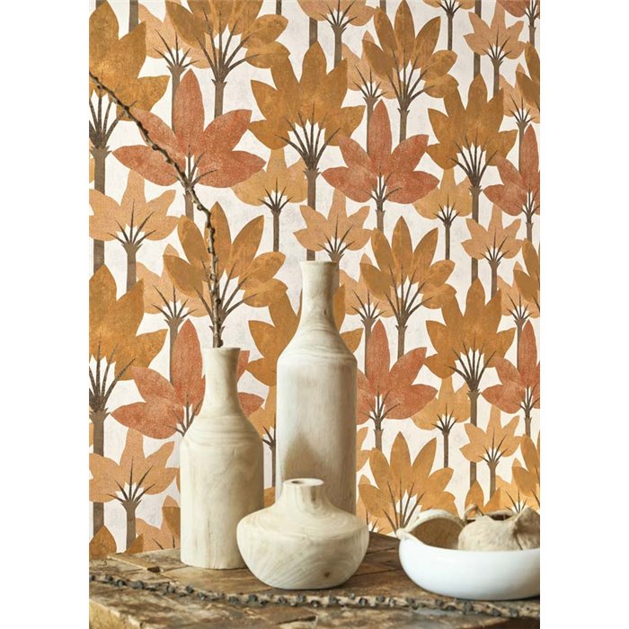 Casadeco|Papier peint inspiré des palmiers de Babylone|Papier Peint