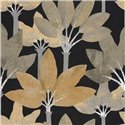 Casadeco|Elegant black palm tree wallpaper|Floral