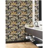 Casadeco|Elegant black palm tree wallpaper|Floral
