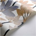 Casadeco|Moderne Tapete mit blauen und beigen Palmen|Blumen