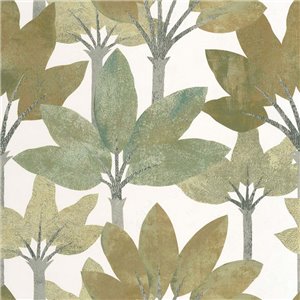 Casadeco|Green and blue palm trees wallpaper, modern style|Wallpaper