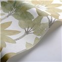 Casadeco|Modern green and white palm wallpaper|Floral
