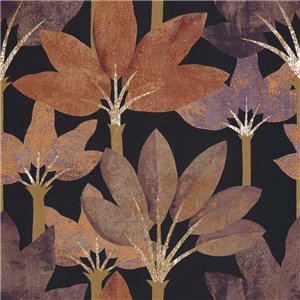Casadeco|Papier peint moderne avec palmiers bleus et beige|Floral