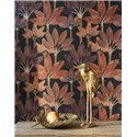 Casadeco|Modern style palm wallpaper in oxidized tones|Floral