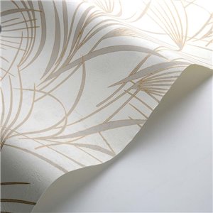Elitis|Oriental silk wallpaper in white with textile texture|Wallpaper 2