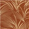 Casadeco|Modern red palm leaf wallpaper|Floral
