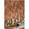Casadeco|Modern red palm leaf wallpaper|Floral