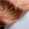 Casadeco|Modern red palm leaf wallpaper|Floral
