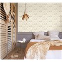 Casadeco|Papier peint hérons dans un lagon, style vintage|Papier Peint