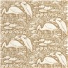 Casadeco|Wallpaper with herons in a beige lagoon|Wallpaper