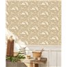 Casadeco|Wallpaper with herons in a beige lagoon|Wallpaper