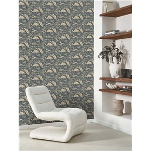 Casadeco|Vintage-style wallpaper with herons in a lagoon|Wallpaper 2