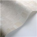 Papel pintado fibras naturales blanco y beige - Casadeco Babylone 89741105