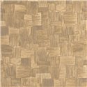 Casadeco|Beige woven natural fiber wallpaper, patchwork style|Raffia Imitation