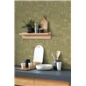 Casadeco|Interlaced green natural fiber wallpaper|Tropical