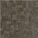 Casadeco|Papier peint fibres naturelles noir|Imitation Raphia