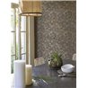 Casadeco|Papel pintado fibras naturales negro|Imitacion Rafia