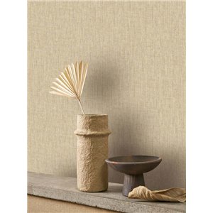 Casadeco|Papier peint uni bleu, textures naturelles effet papyrus|Couleurs Unies 2