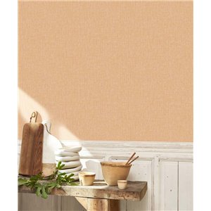 Casadeco|Papier peint effet mousseline froissée beige sable|Couleurs Unies 2