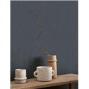 Casadeco|Blue wallpaper with beautiful vegetable fiber texture|Solid Colors