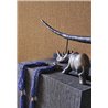 Casadeco|Blue wallpaper with beautiful vegetable fiber texture|Solid Colors
