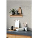 Casadeco|Unifarbene Tapete in Grau mit eleganter Naturstruktur|Einfarbige Farben