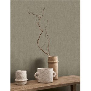 Casamance|Unifarbene Tapete hellgrau Textileffekt matt|Tapeten 2