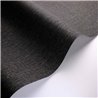 Casadeco|Plain black wallpaper with modern vegetable fiber texture|Solid Colors