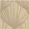 Casadeco|Modern beige wallpaper with palmetto leaf or fan shapes|Floral