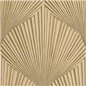 Casadeco|Fan-shaped leaf wallpaper, modern style|Oriental