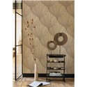 Casadeco|Papier peint feuilles en forme d’éventail, style moderne|Oriental