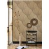 Casadeco|Fan-shaped leaf wallpaper, modern style|Oriental