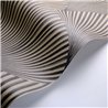 Casadeco|Papier peint style oriental et moderne, feuilles en éventail noir|Floral